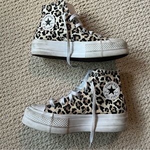 cheetah print platform converse